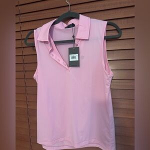 NEW🌸 G/Fore Women's Featherweight Sleeveless Polo - Lilac size medium